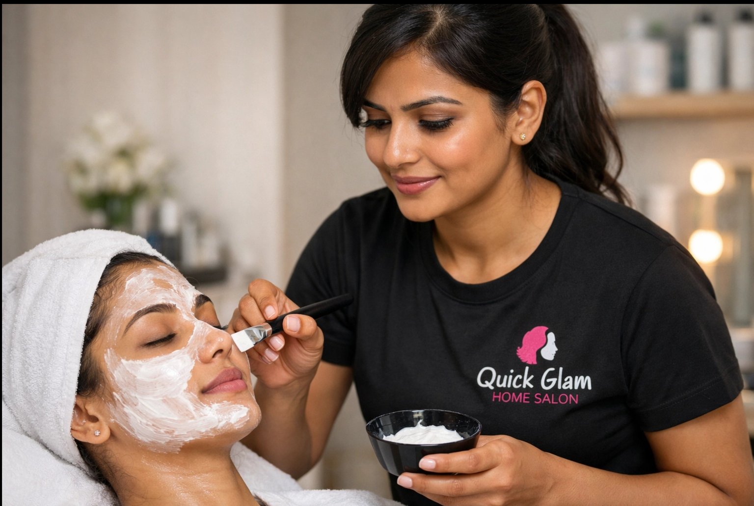 Bleach skin brightening treatment at home by QuickGlam